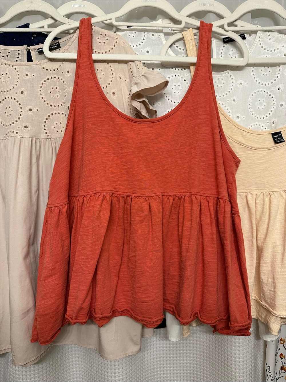 Women's Peplum Tank Top - Picture 2 of 3